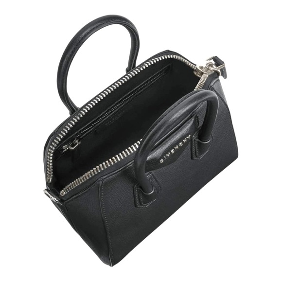 👜 🆕 Givenchy Antigona Mini Grained Leather Bag in color Black - Picture 9 of 11